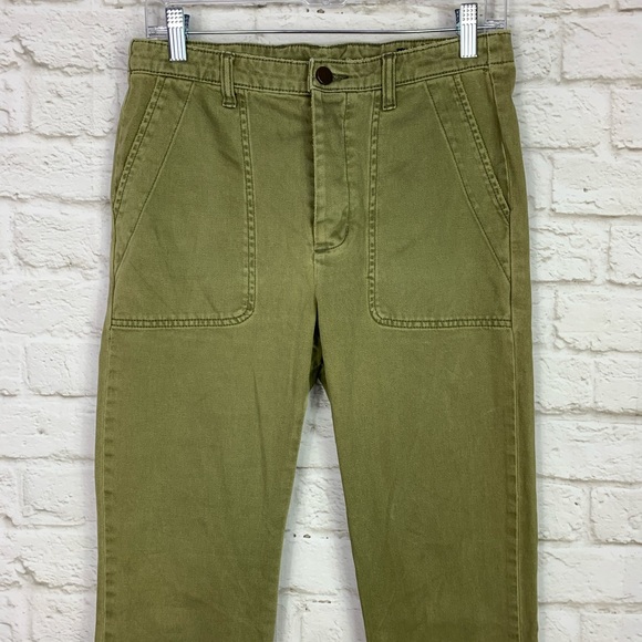 BDG Urban Outfitters Juli Lace Up Army Green Pants - Picture 3 of 8